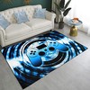 Modern Carpet for Gamer Bedroom Home Decor - Non-Slip Area Rug: The Gaming Life Large Rugs Game Controller Floor Mat