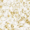 Modern Contemporary Marble Abstract White and Gold Area Rug - Soft Thick Luxury Dining Room Carpet