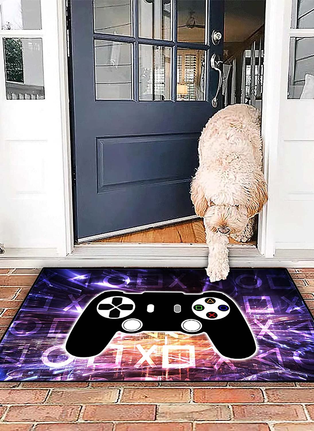 Modern Cool Tech Style Gaming Room Home Decor T-Shirt, Hoodie, Sweatshirt: Gaming Area Rugs for Boys with Gamepad Controller - Image 2