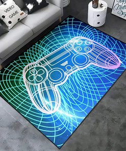 Modern Game Art Rugs for Teen Boys' Bedroom, Comfortable T-Shirt, Hoodie, Crewneck Sweatshirt Carpets for Living Room, Best Game Room Decor