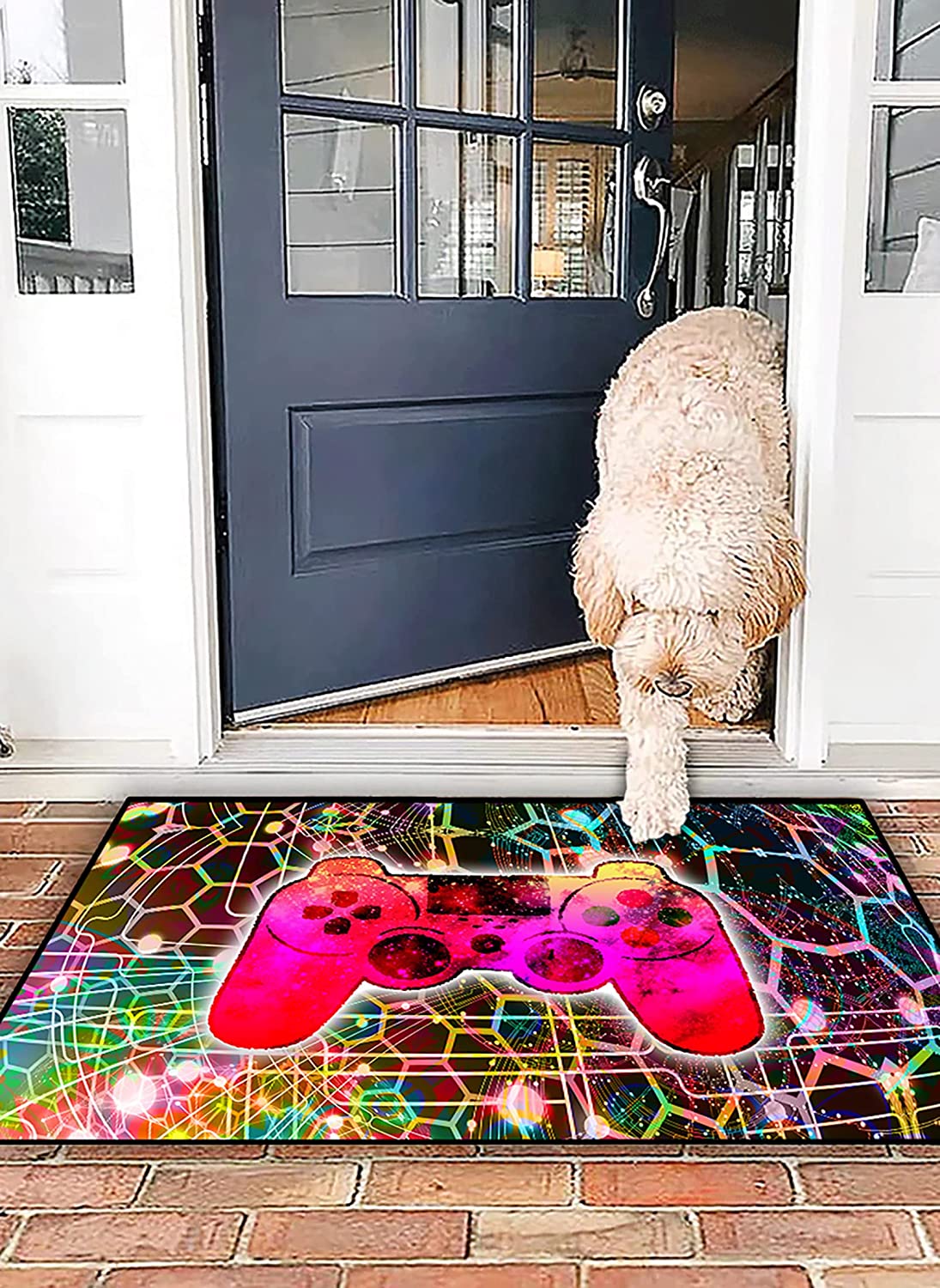 Modern Gamepad Controller Kids Area Rug for Bedroom and Living Room: Enhance Your Home Decor