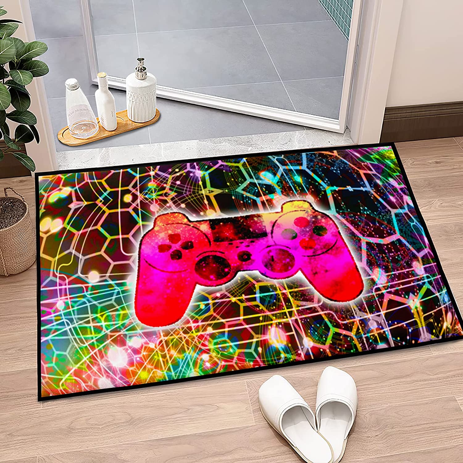 Modern Gamepad Controller Kids Area Rug for Bedroom and Living Room: Enhance Your Home Decor - Image 2