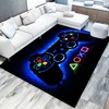 Modern Gamepad Pattern Area Rug - Non-Slip Gaming Carpet for Living or Bedroom Fun Home Decor for Gamers