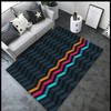 Modern Geometric Vortex and Accordion Area Rug for Home Decor - Creating a Contemporary and Dynamic Look