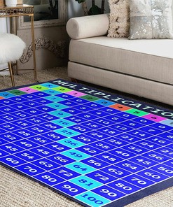 Modern Home Decor Bamboo Living Room Rug - Zebra and Colorful Vortex Area Rug