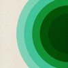 Modern Minimalist Beige Green Ombre Area Rug - Soft Thick Washable Kitchen Dining Room Carpet with Vintage 70s Area Rug