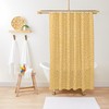 Modern Orange Shower Curtain, Abstract Boho Bath Decor, Eco-Friendly Material