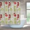 Modern Retro Eames Era Shower Curtain for a Stylish Gift