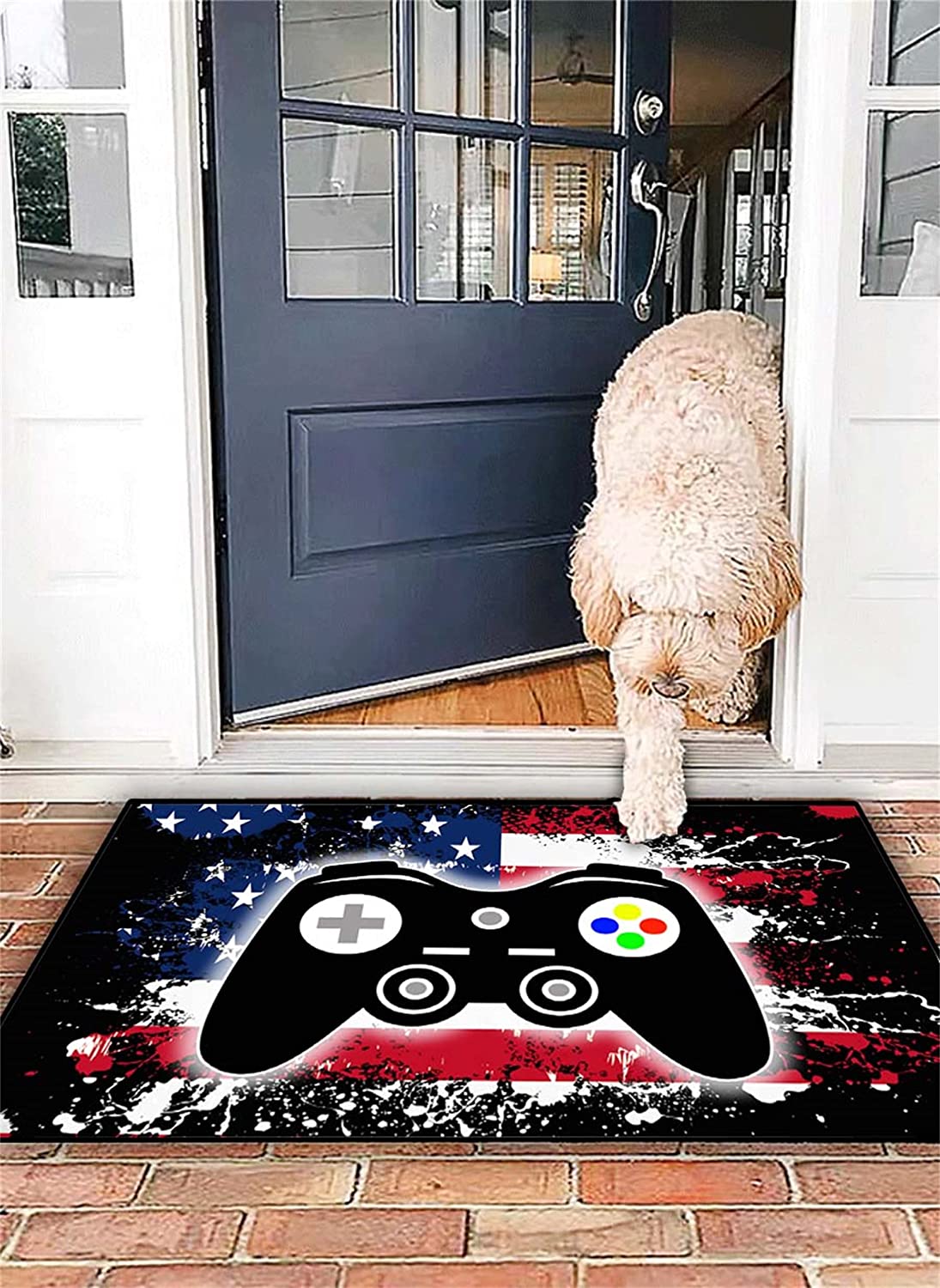 Modern Tech Style Area Rug for Boys with Small Size Polyester Floor Carpet - Image 3