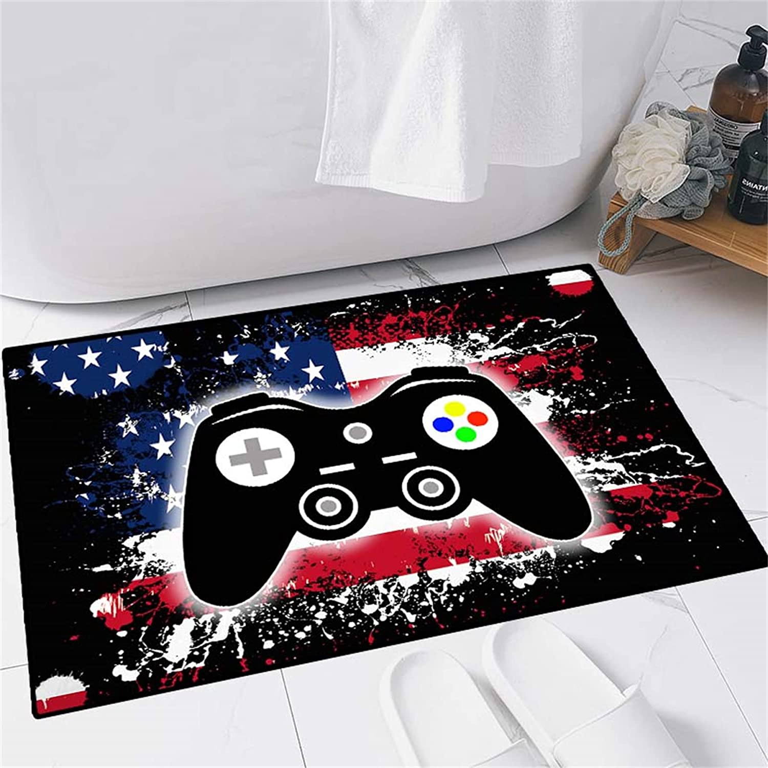 Modern Tech Style Area Rug for Boys with Small Size Polyester Floor Carpet - Image 4