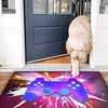 Modern Video Game Area Rugs with Large Gamepad Controller Pattern Carpets for Teens' Bedroom and Living Room Home Decor
