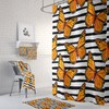 Monarch Butterfly Shower Curtain Set with Matching Towels and Bath Mat