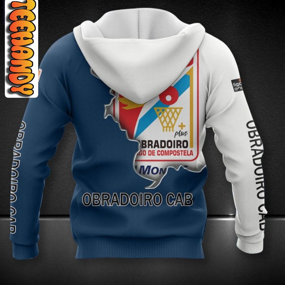 Monbus Obradoiro All Over Print 3D Hoodie with Team Logo - Image 2