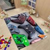 Monochrome Sketch Style Gaming Design Racing Monitor Device Gadget Teen 90's Ambesonne Video Games Area Rug