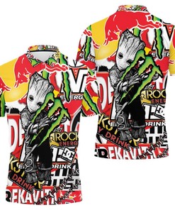 Monster Energy Groot Full 3D Jersey Polo Shirt