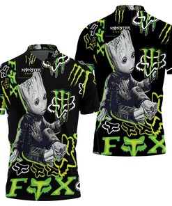 Monster Energy Groot Full 3D Jersey Polo Shirt with All Over Print