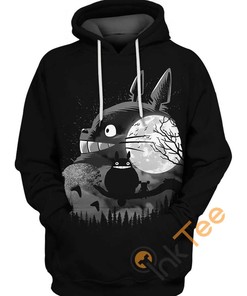 Moon Watching Hoodie with 3D Design
