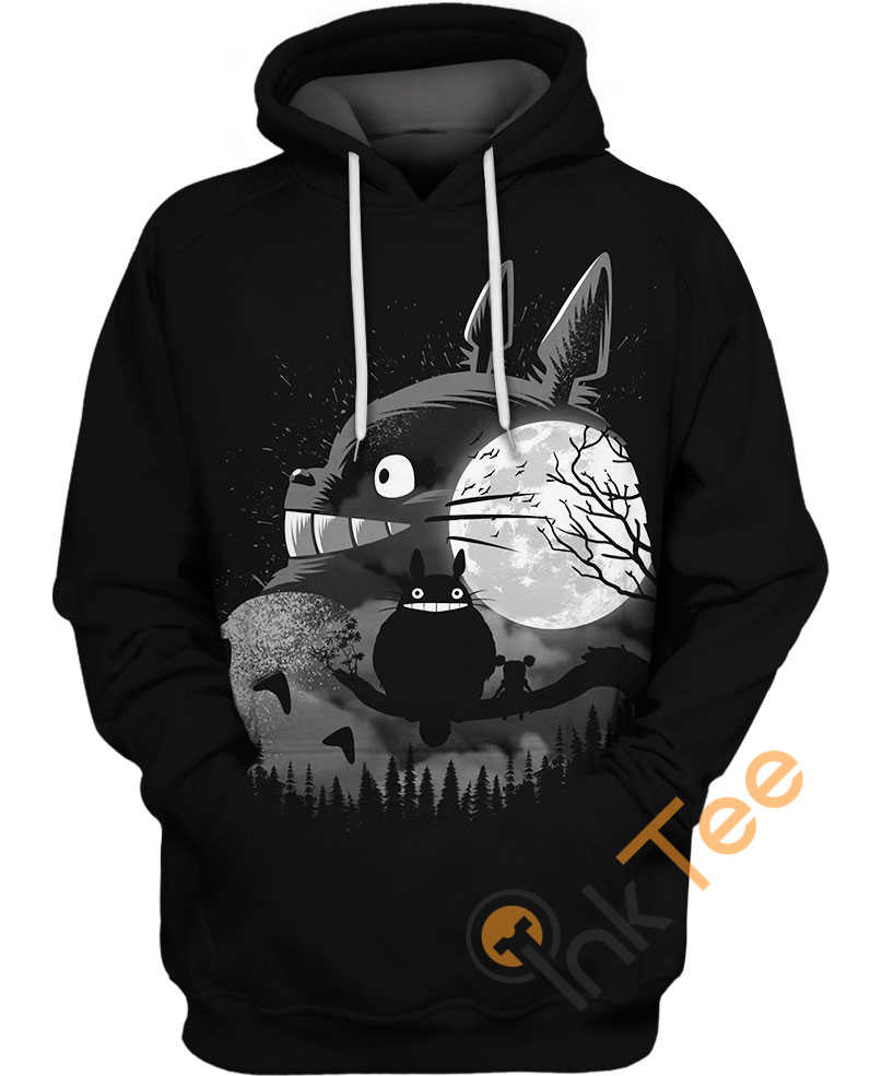 Moon Watching Hoodie with 3D Design