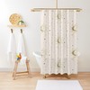 Moon and Tarot Spiritual Shower Curtain | Eco-Friendly Polyester, Waterproof and Extra-Durable