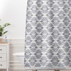 Moroccan Geometric Shower Curtain for Modern Farmhouse Bathroom Decor