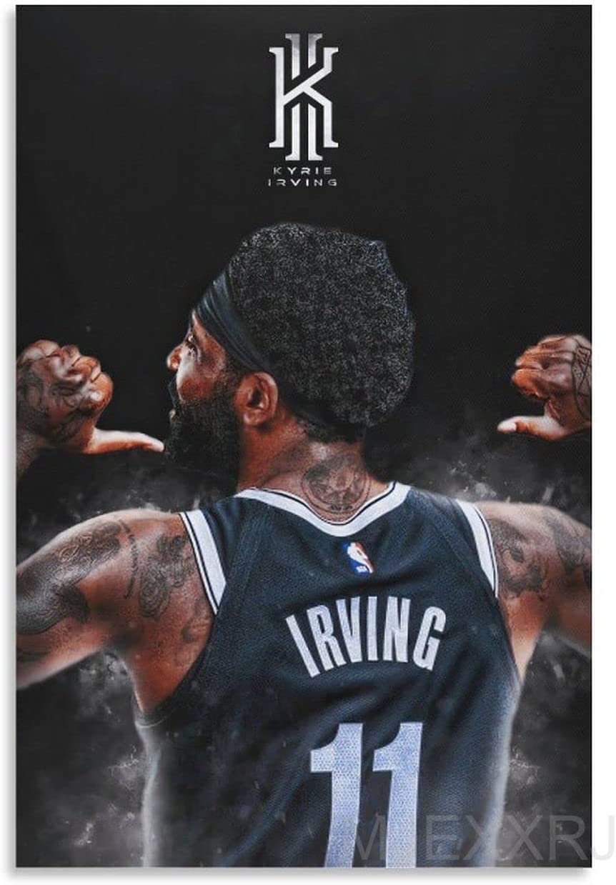 Motivational Kyrie Irving Basketball Posters for Walls - Canvas Wall Art for Bedroom from a Famous Basketball Player