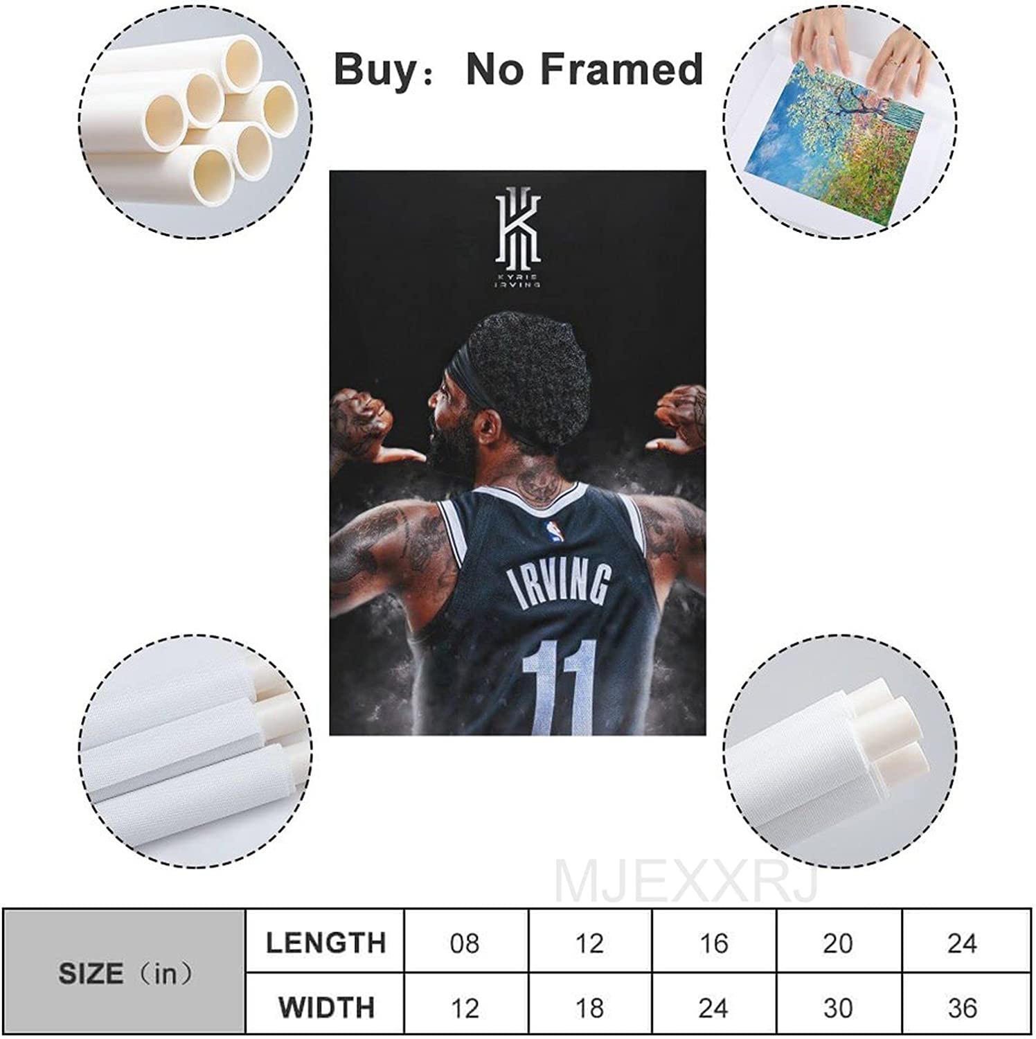 Motivational Kyrie Irving Basketball Posters for Walls - Canvas Wall Art for Bedroom from a Famous Basketball Player - Image 2