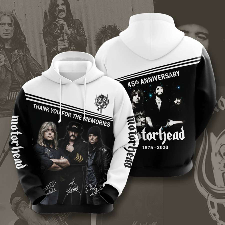 Motorhead Custom All Over Print Zip Up Hoodie Men