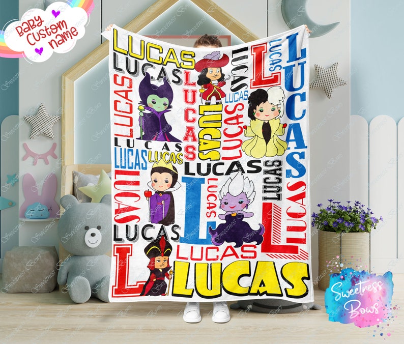 Movie Character Blanket with Personalized Name - Perfect Gift for Kids - Image 2