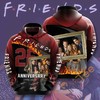 Movie Friends USA All Over Print 3D Hoodie