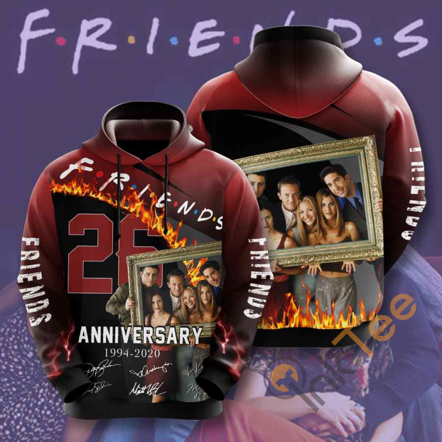 Movie Friends USA All Over Print 3D Hoodie