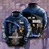 Movie Life On Mars USA All Over Print 3D Hoodie