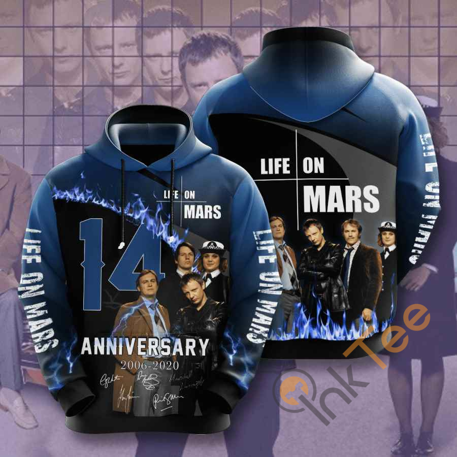 Movie Life On Mars USA All Over Print 3D Hoodie