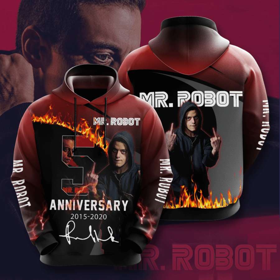 Mr. Robot Custom All Over Print Hoodie 3D Printful