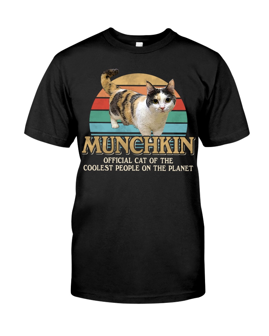 Munchkin Cute T-Shirt, Hoodie & Crewneck Sweatshirt - Official Cat Of Cool People Plus Cat Shirt For Cats