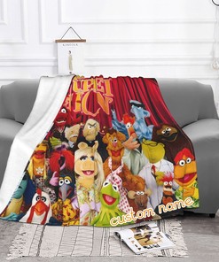 Muppets Show Custom Name Disney Blanket, Perfect Kids and Adult