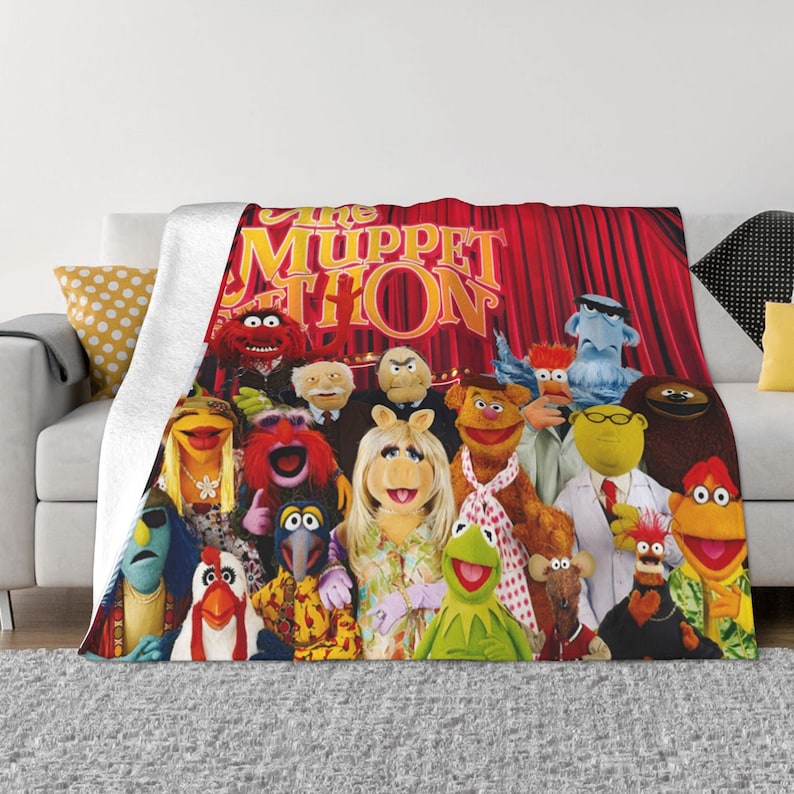 Muppets Show Custom Name Disney Blanket, Perfect Kids and Adult - Image 3