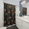 Mushroom Bathroom Curtain, Gothic Midcentury Modern Shower Curtain, Boho Mushroom Shower Curtain