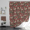 Mushroom Home Decor Fall Shower Curtain, Groovy 60's 70's Hippie Bathroom Accessory with Retro Charm