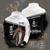Music Hip Hop USA Sport All Over Print Zip Up Hoodie Men