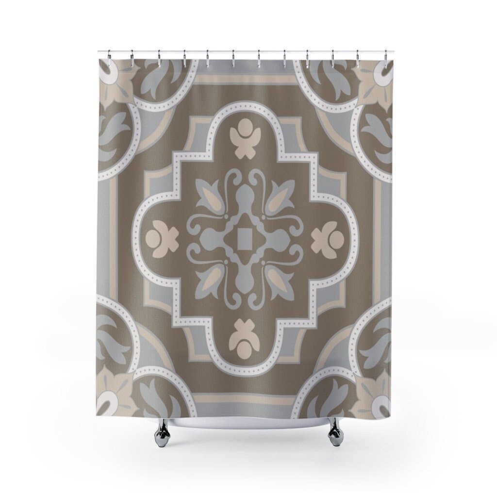 Must-Have Contemporary Shower Curtain for College Dorm & Bathroom Decor - 71 x 71 inch Design Included