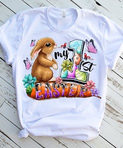 My First Easter Western Life Tee - Baby Jesus Christian Shirt