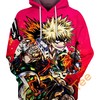 My Hero Academia Katsuki Bakugo Explosive Hero All Over Print 3D Hoodie