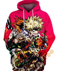 My Hero Academia Katsuki Bakugo Explosive Hero All Over Print 3D Hoodie