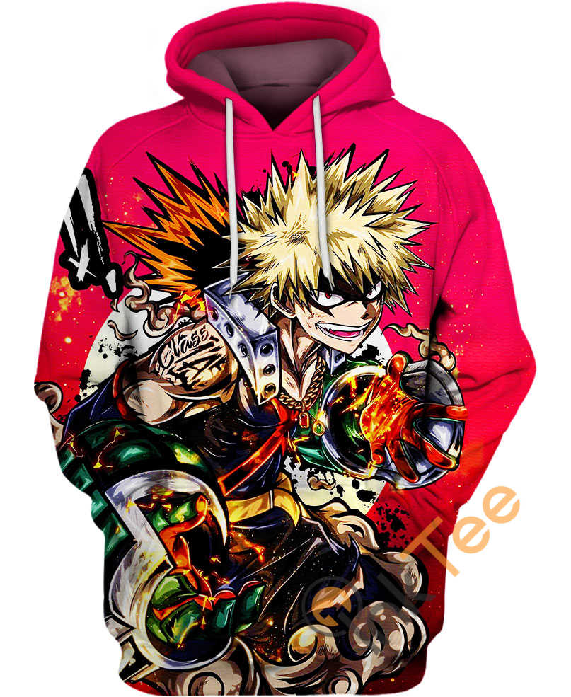 My Hero Academia Katsuki Bakugo Explosive Hero All Over Print 3D Hoodie