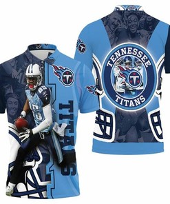 Mycole Pruitt #85 Tennessee Titans Afc South Division Super Bowl 2021 3D All Over Print Polo Shirt