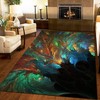 Mysterious Romantic Fantasy Smoke Art Area Rugs - Indoor Non-Slip Kids Rugs for Personalized Kitchen Doormat Home Décor