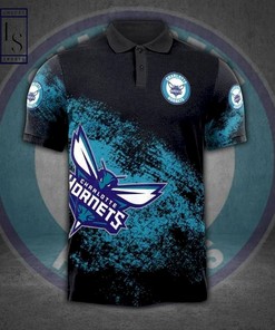 NBA Charlotte Hornets 3D Polo Shirt: Keep it Stylish with the Hornets