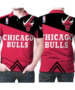 NBA Chicago Bulls Logo Gift Polo Shirt with Personalized 3D All Over Print