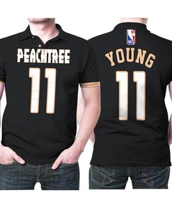 NBA Great Player Swingman Black City Edition 3D Designed Allover Gift for Atlanta Fans Polo Shirt