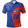 NCAA Boise State Broncos Orange and Blue Special Custom Text Polo Shirt